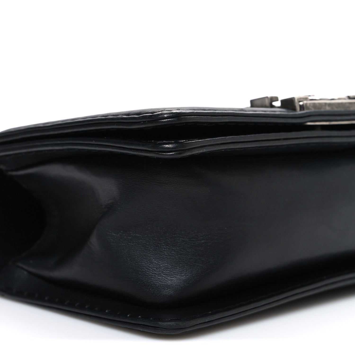 Chanel Calfskin Double Stitch Small Boy Flap Black 9 of 10