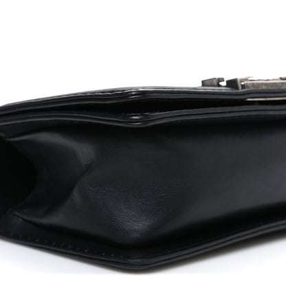 Chanel Calfskin Double Stitch Small Boy Flap Black 9 of 10