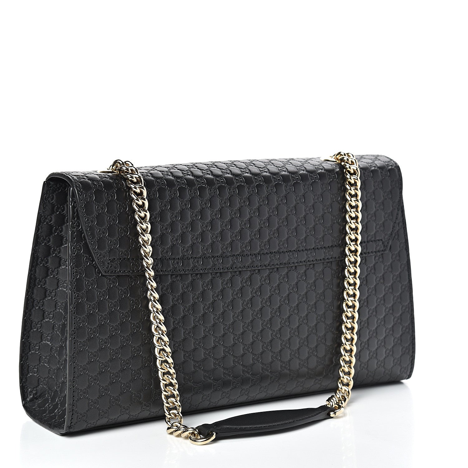 Gucci Microguccissima Medium Emily Chain Shoulder Bag Black 3 of 12