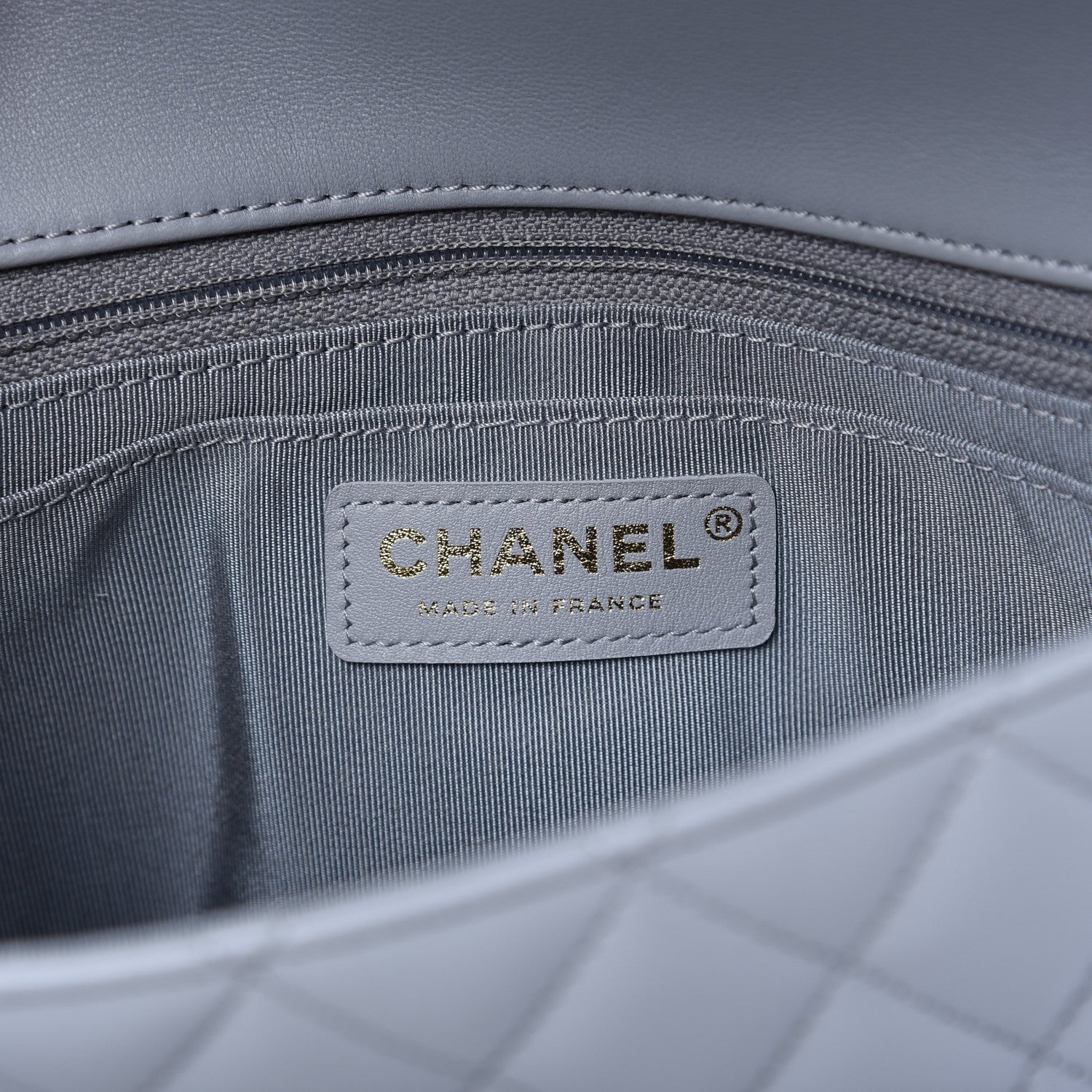Chanel Calfskin Quilted Bolero De Chanel Flap Bag Grey 15 of 19