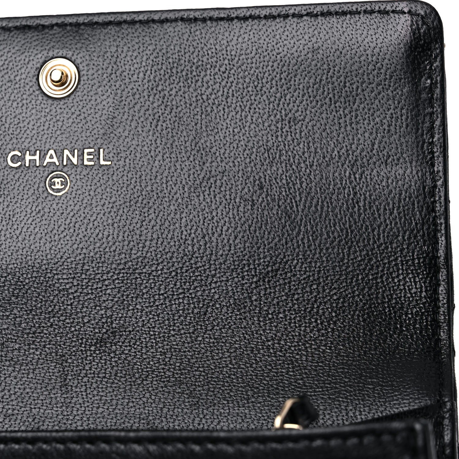Chanel Lambskin Quilted Medium Chanel 19 Flap Wallet Black 13 of 15