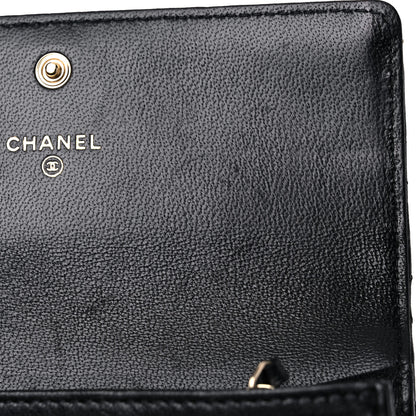 Chanel Lambskin Quilted Medium Chanel 19 Flap Wallet Black 13 of 15