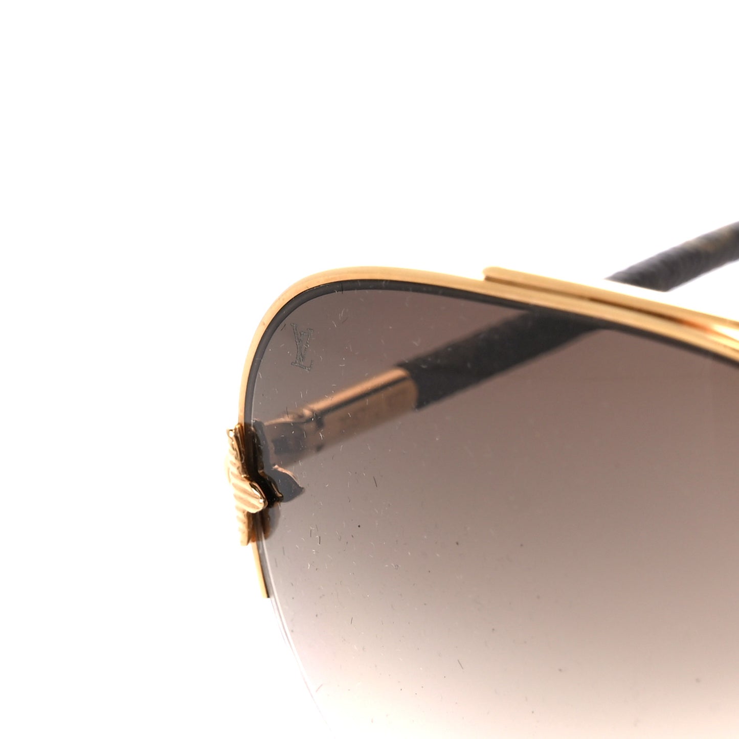 Monogram Petite Viola Pilote Aviator Sunglasses Z0571U Brown