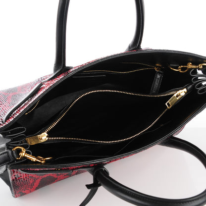 Saint Laurent Python Small Sac de Jour Tote Ruby 5 of 7