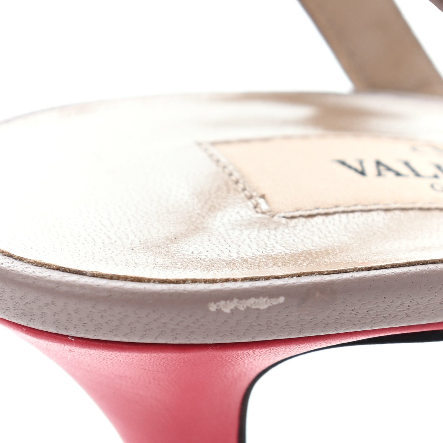 Valentino Garavani Nappa Rockstud Ankle Strap 65mm Pumps 37.5 Fragola Poudre 9 of 11