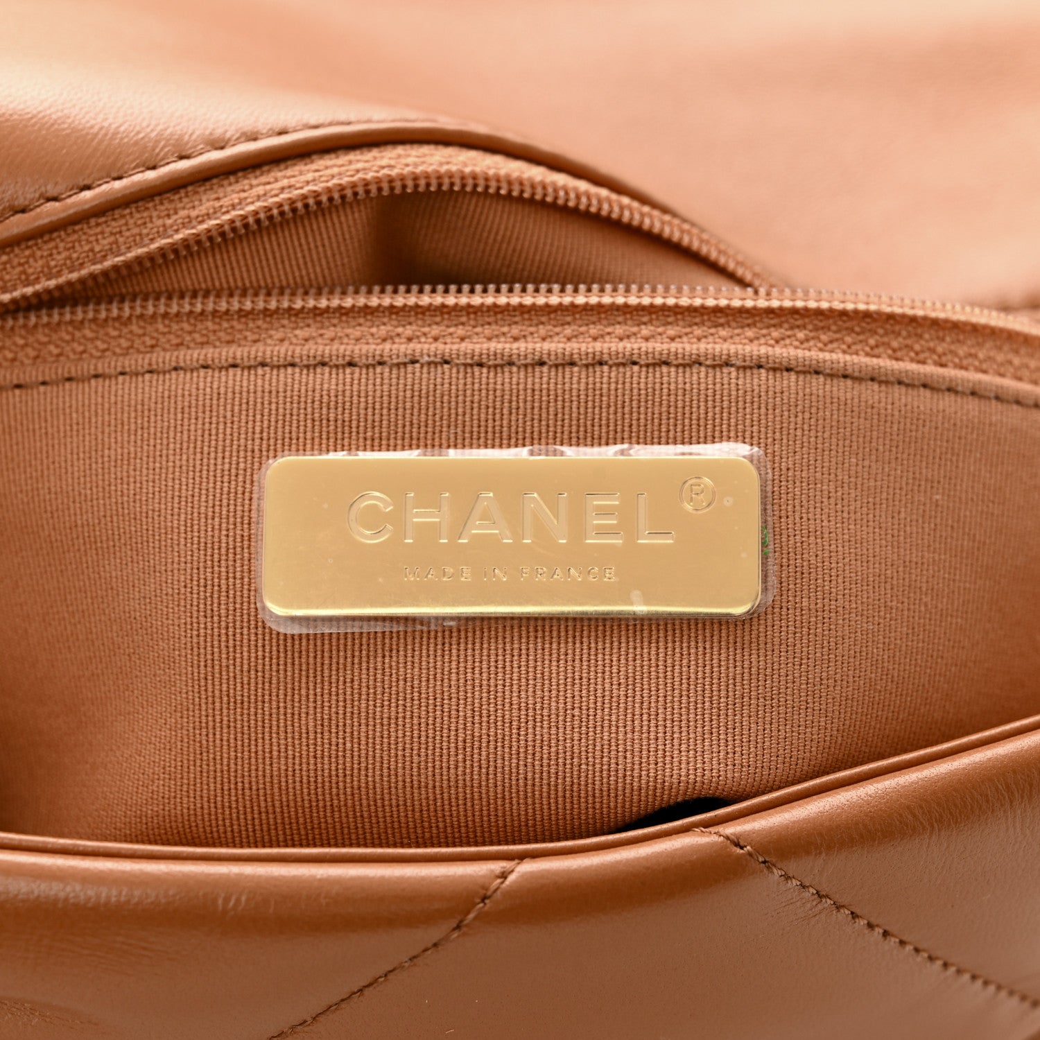 Chanel Lambskin Quilted Medium Chanel 19 Flap Brown 6 of 11
