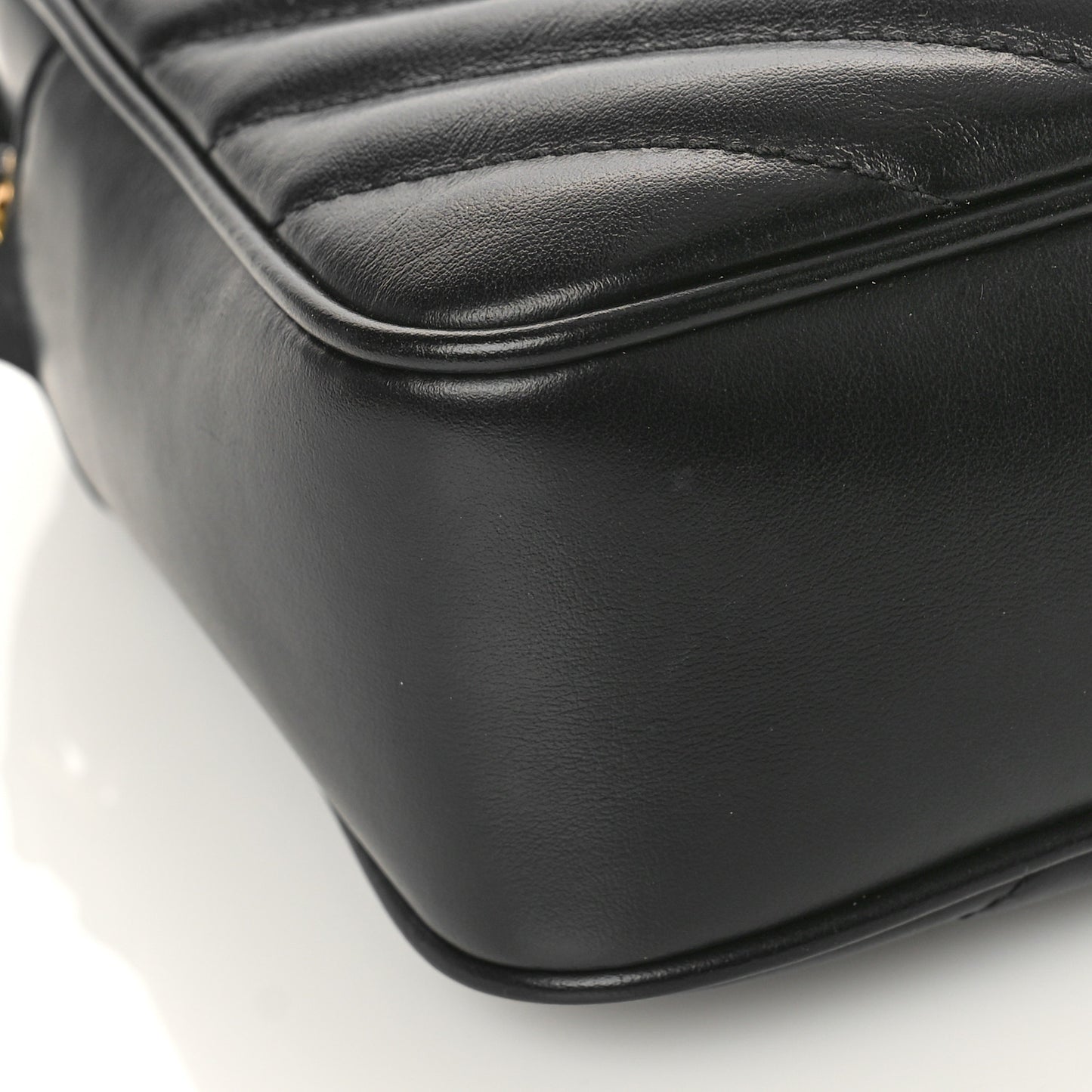 Calfskin Matelasse Monogram Lou Camera Bag Black