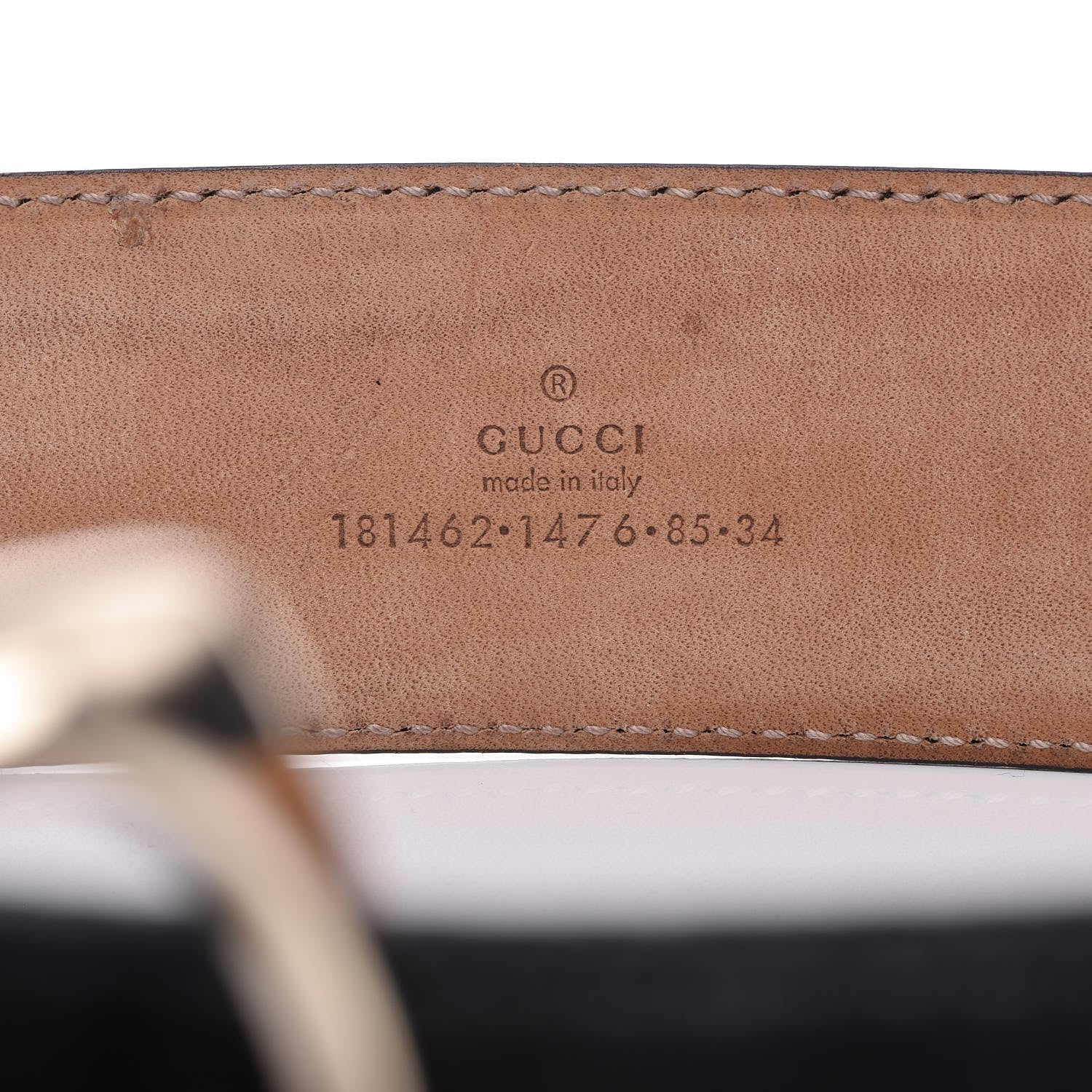 Gucci Guccissima Signature Belt 85 34 Black 7 of 13