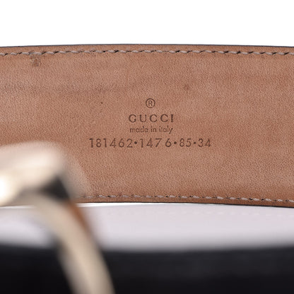Gucci Guccissima Signature Belt 85 34 Black 7 of 13