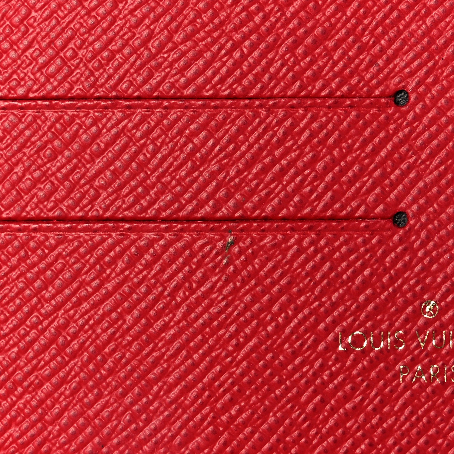 Louis Vuitton Calfskin Felicie Card Holder Insert Cherry 8 of 8