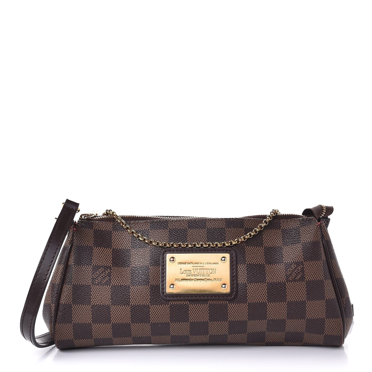 Louis Vuitton Damier Ebene Eva Clutch 1 of 7