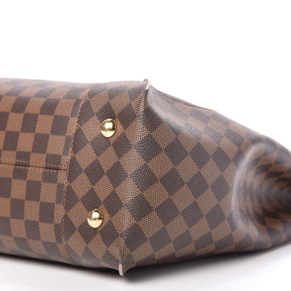 Louis Vuitton Damier Ebene Caissa Hobo Rose Ballerine 7 of 10