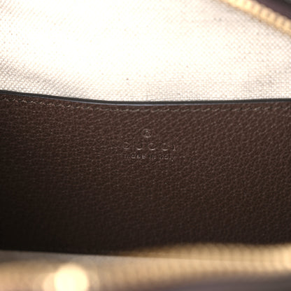Gucci GG Supreme Monogram Textured Dollar Calfskin Mini Ophidia Top Handle Square Shoulder Bag Beige Ebony New Acero 6 of 10