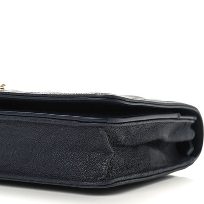 Chanel Caviar Quilted Boy Wallet On Chain WOC Navy 12 of 12