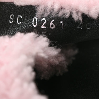 Louis Vuitton Shearling Paseo Sandals 40 Pink 6 of 8