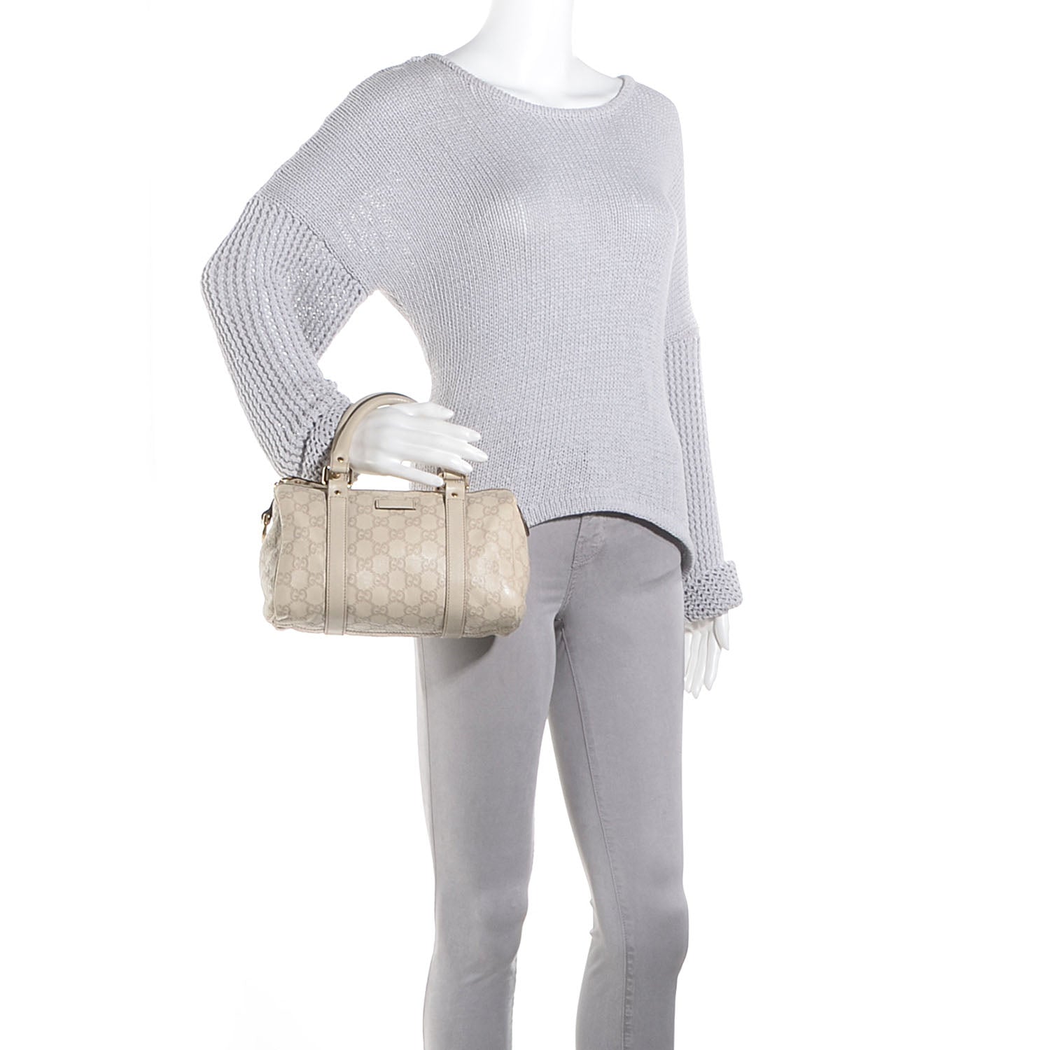 Gucci Guccissima Small Joy Boston Off White 2 of 7