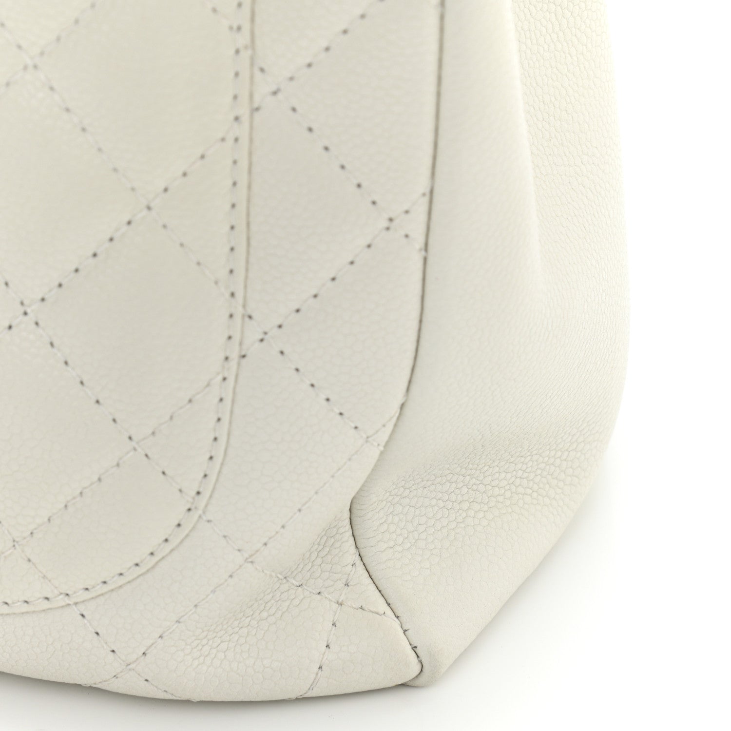 Chanel Caviar Quilted Grand Shopping Tote GST White 16 of 16