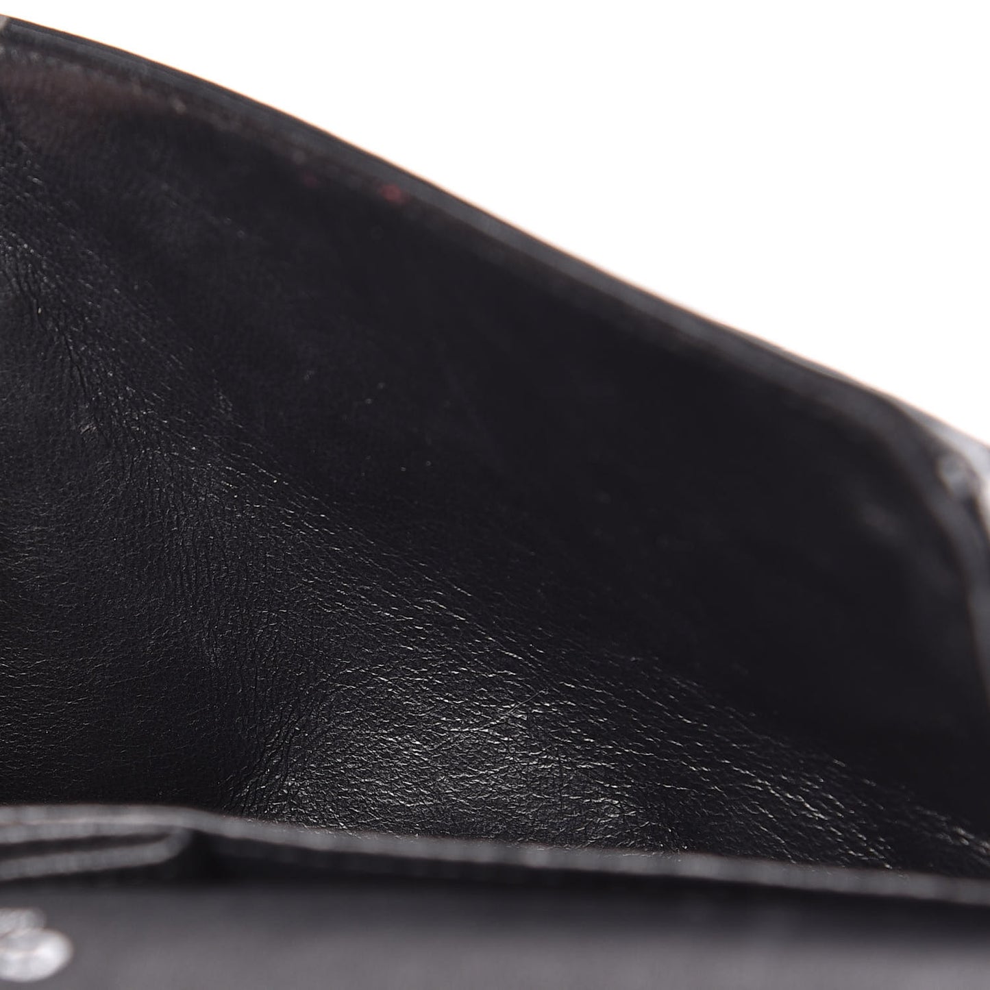 Patent Quilted Medium Double Flap Black