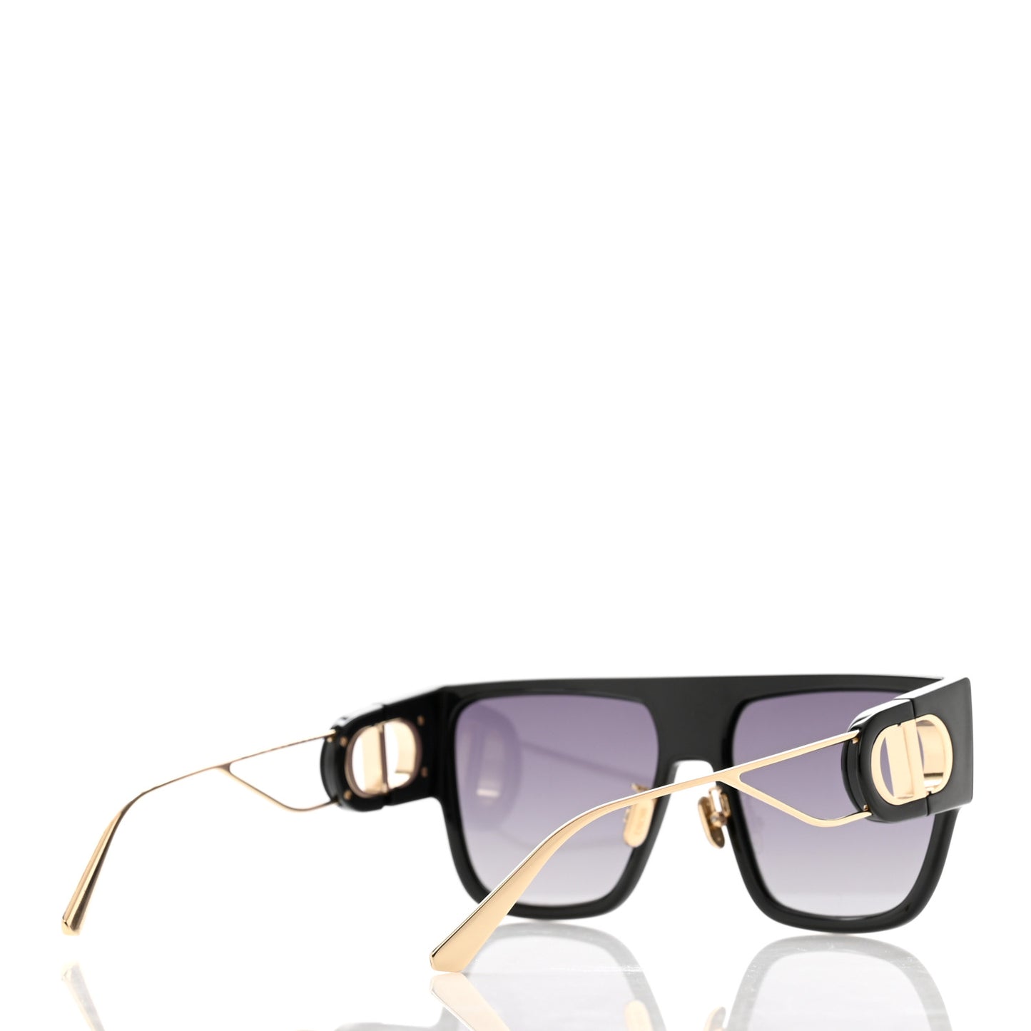 Rectangular 30 Montaigne S3U Sunglasses Black