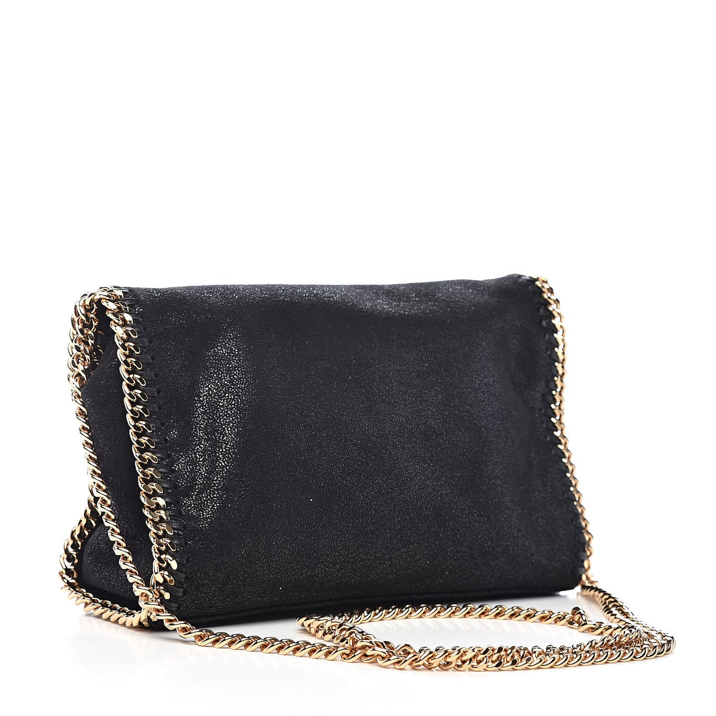 Shaggy Deer Mini Falabella Shoulder Bag Black