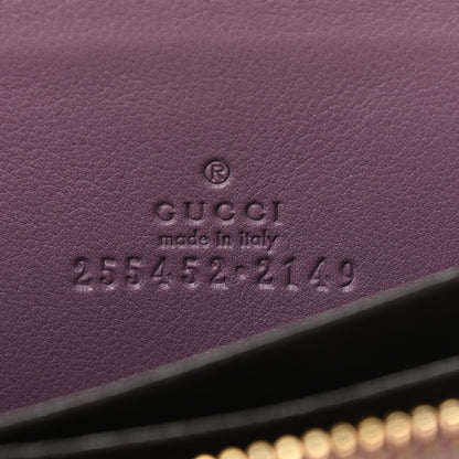 Gucci Patent Microguccissima Zip Around Card Case Mauve 6 of 7