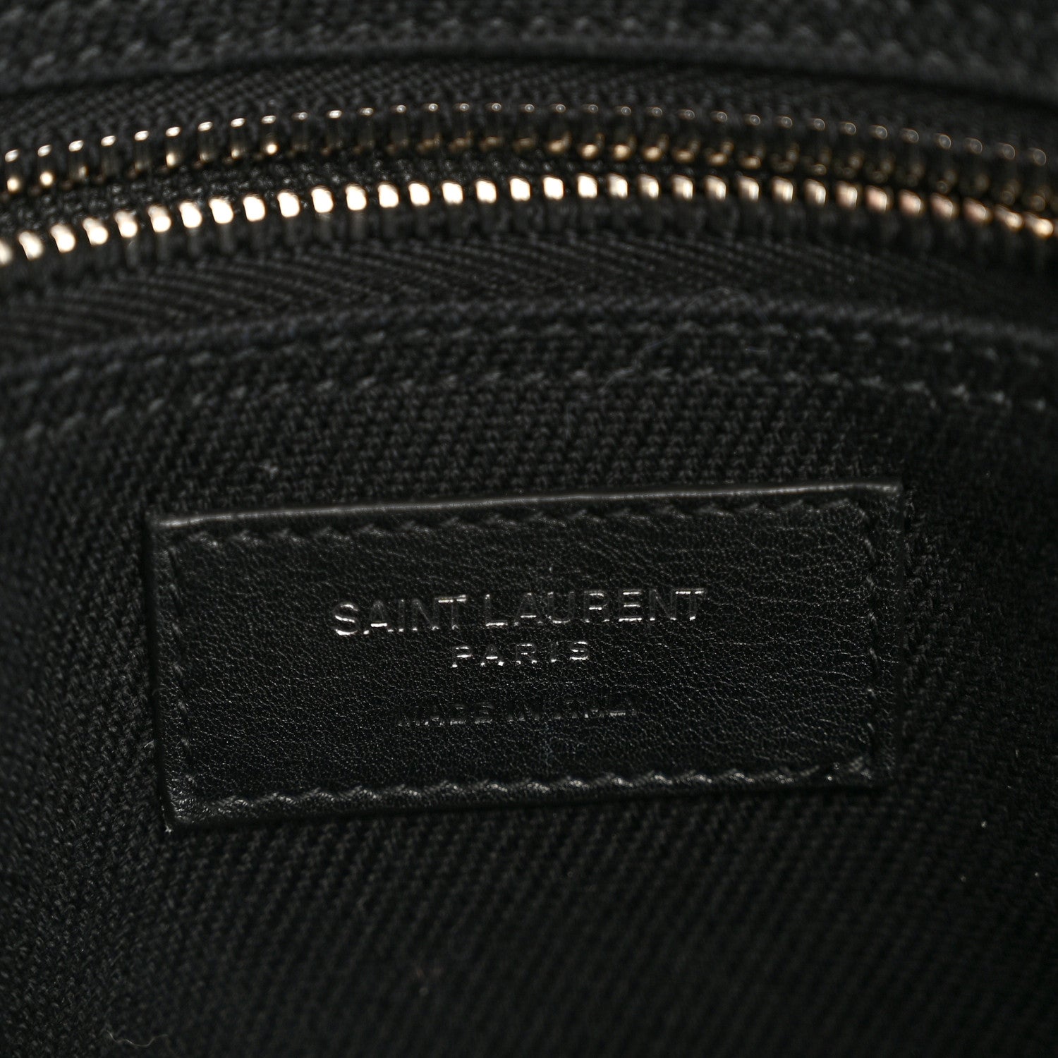 Saint Laurent Linen Calfskin Rive Gauche North South Tote Black 6 of 16