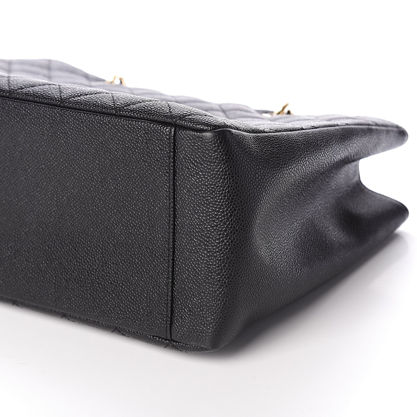 Caviar Quilted Grand Shopping Tote GST Black