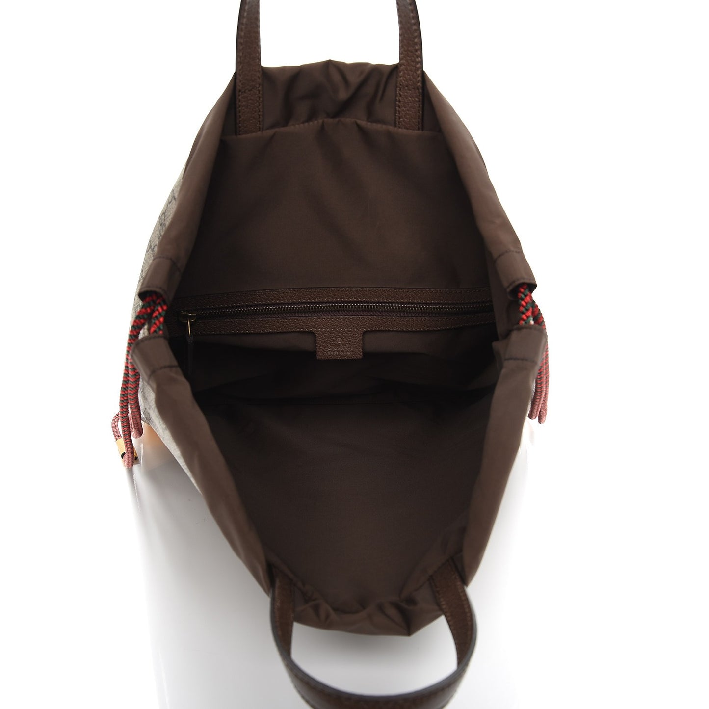 GG Supreme Monogram Neo Vintage Drawstring Backpack Beige New Acero Crop