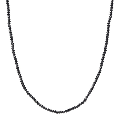 Tiffany Sterling Silver Black Spinel Ziegfeld Bead Necklace 1 of 6