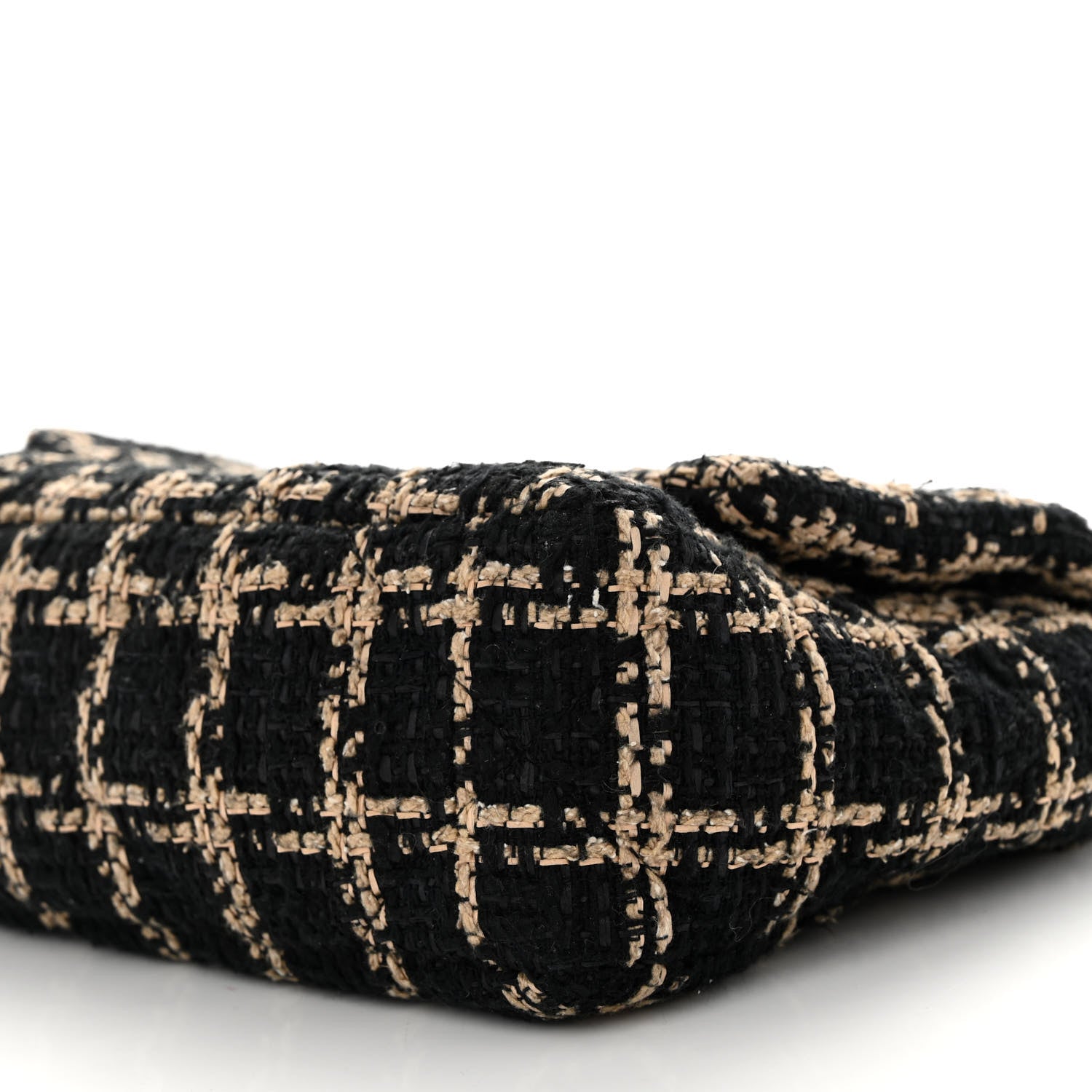 Chanel Tweed Quilted Medium Chanel 19 Flap Black Beige 10 of 12
