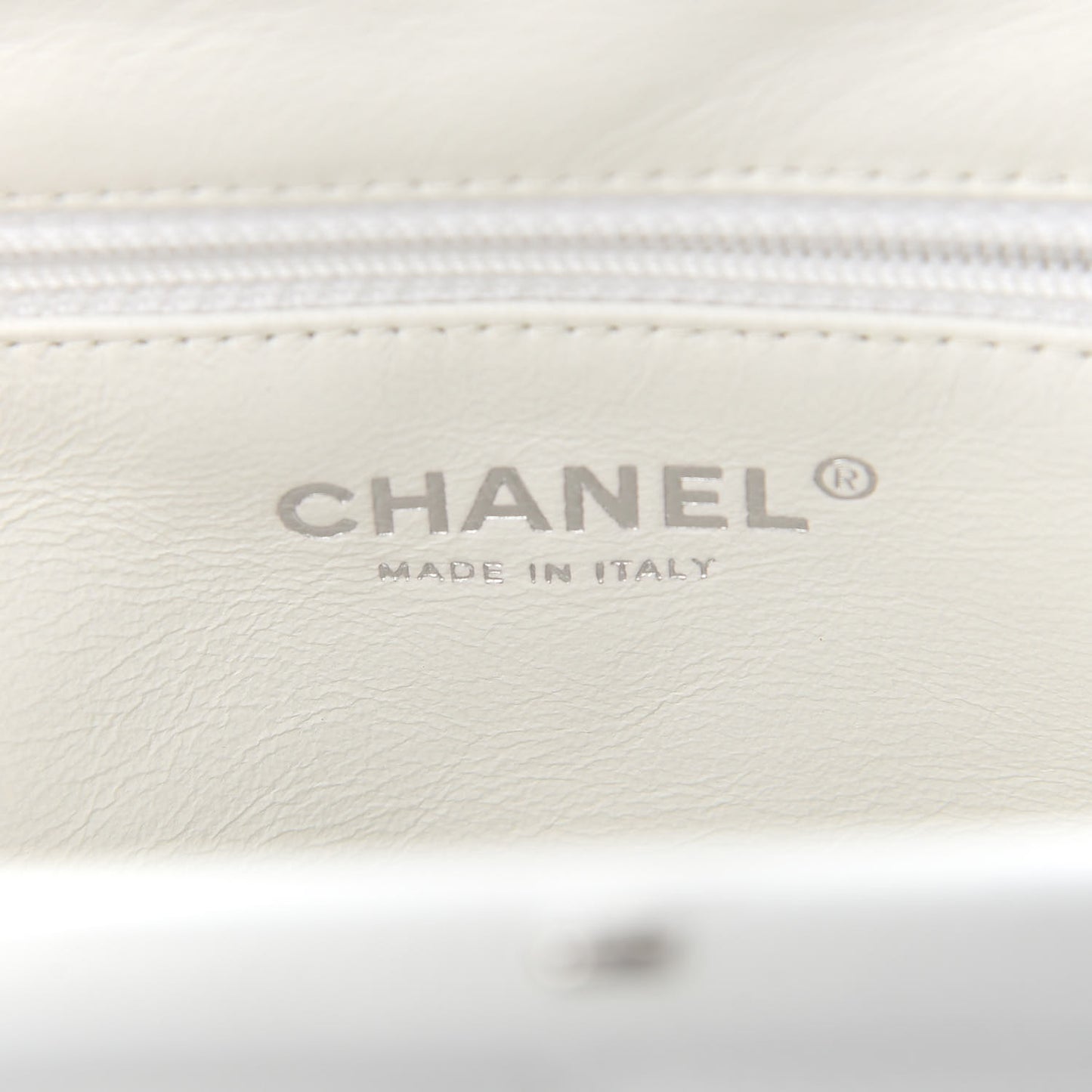 Caviar Quilted Timeless Clutch White