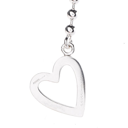 Gucci Sterling Silver Heart Toggle Necklace 5 of 6