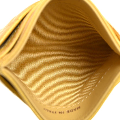 Chanel Caviar Quilted Card Holder Yellow 5 of 8