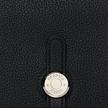 Hermes Togo Dogon Compact Wallet Black 8 of 8