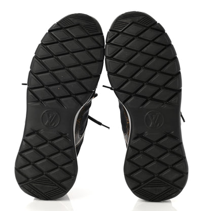 Louis Vuitton Technical Nylon Monogram Rubber Aftergame Sneakers 37 Black 5 of 8