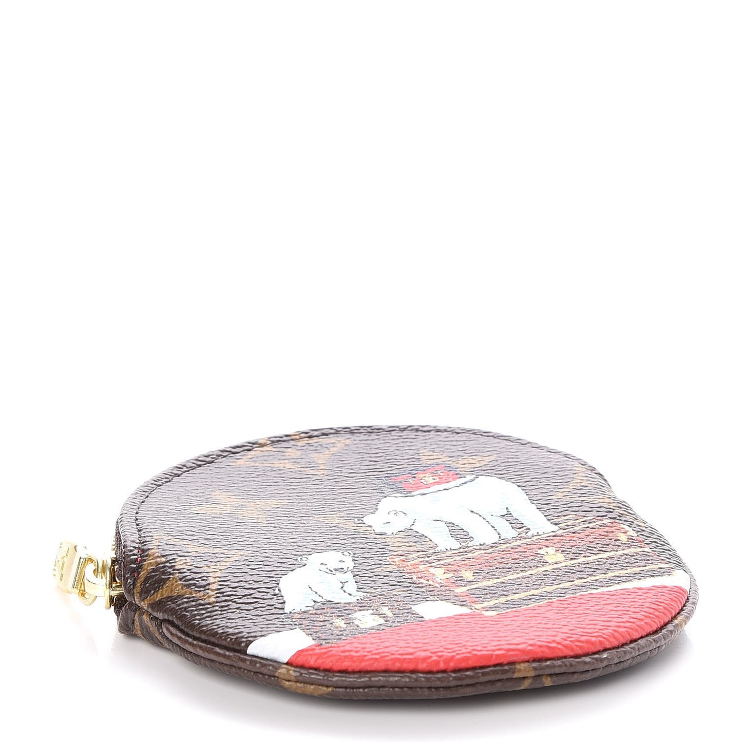 Monogram 2017 Christmas Animation Round Coin Purse