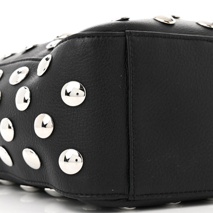 Khaite Pebbled Sport Calfskin Studded Elena Black 8 of 9