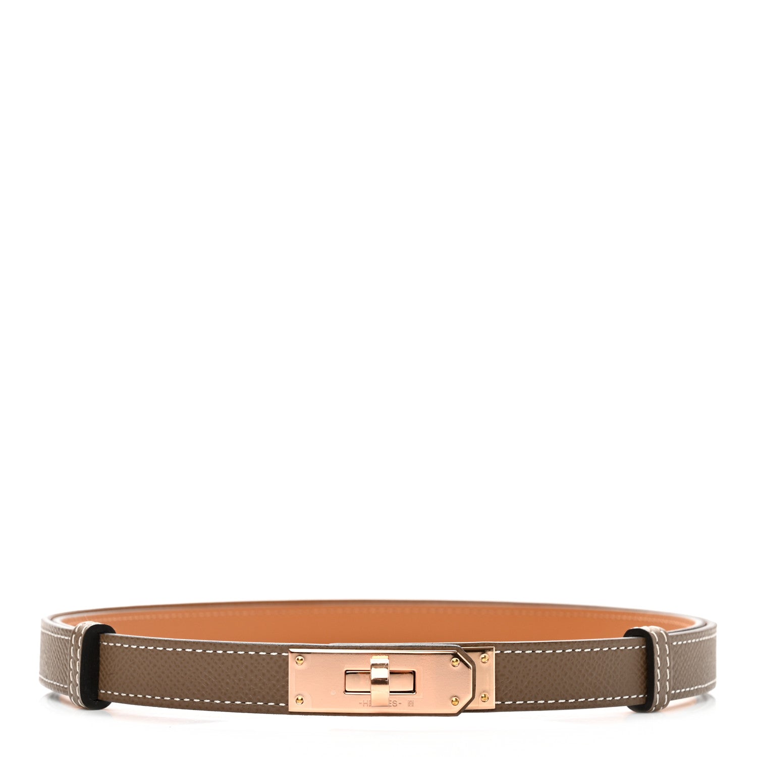 Hermes Epsom Kelly Belt Etoupe 1 of 5