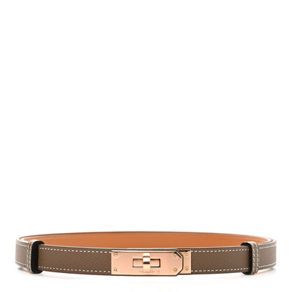 Hermes Epsom Kelly Belt Etoupe 1 of 5