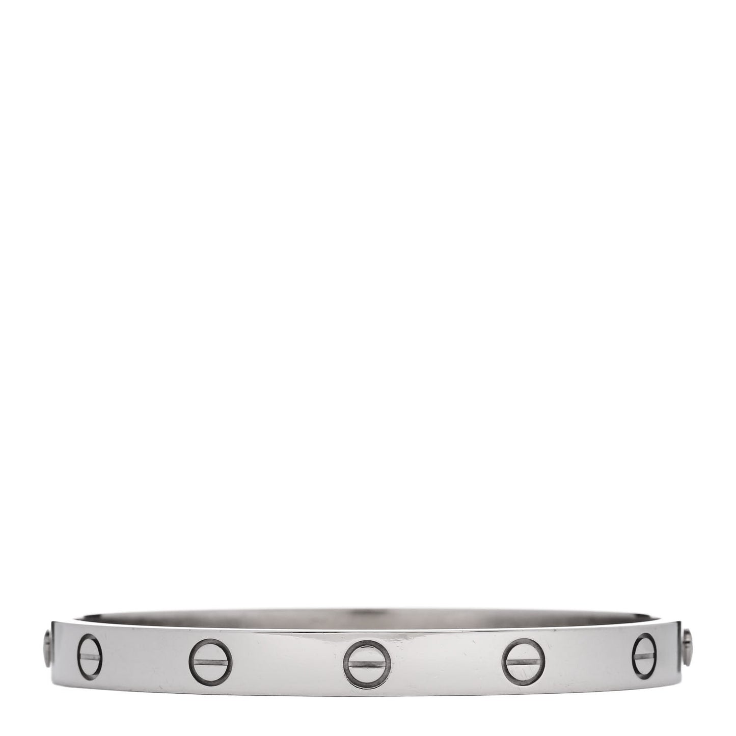 18K White Gold LOVE Bracelet 17