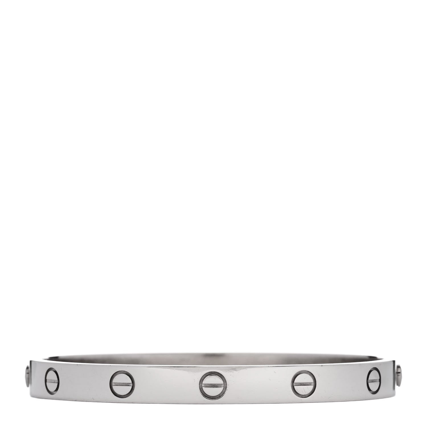 Cartier 18K White Gold LOVE Bracelet 17 1 of 9