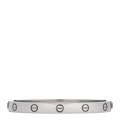 Cartier 18K White Gold LOVE Bracelet 17 1 of 9