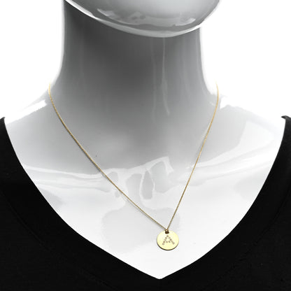 Roberto Coin 18K Yellow Gold Diamond Tiny Treasures Initial A Pendant Necklace 2 of 4