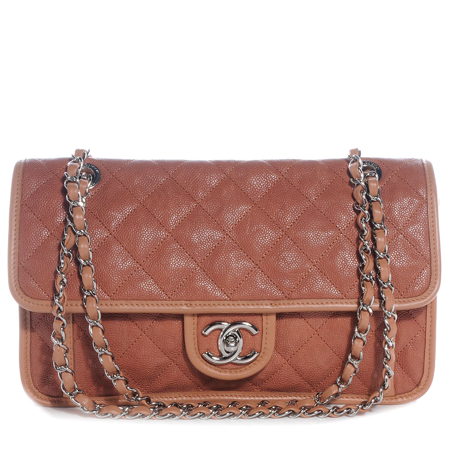 Chanel Caviar French Riviera Flap Tan 1 of 7
