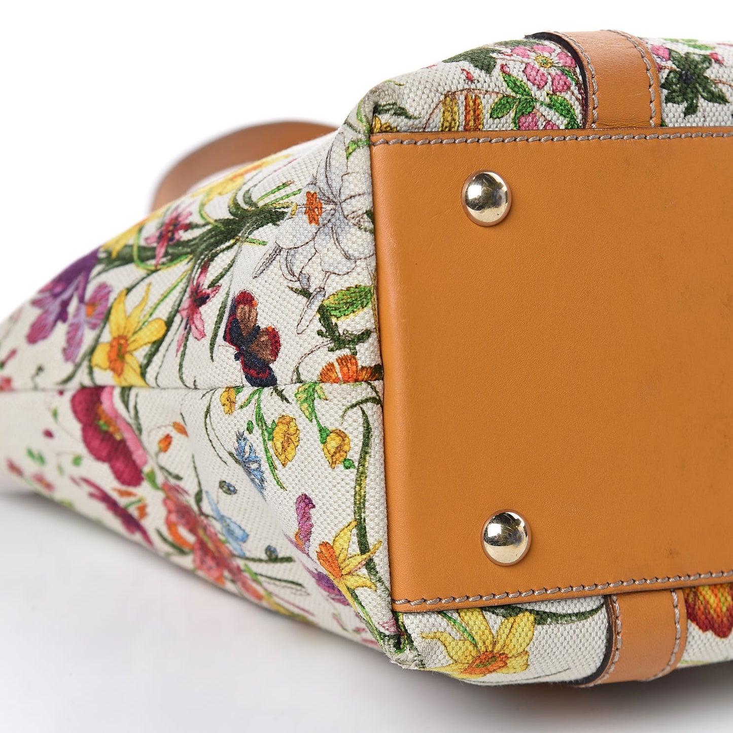 Canvas Floral Flora Medium Abbey Tote Yellow