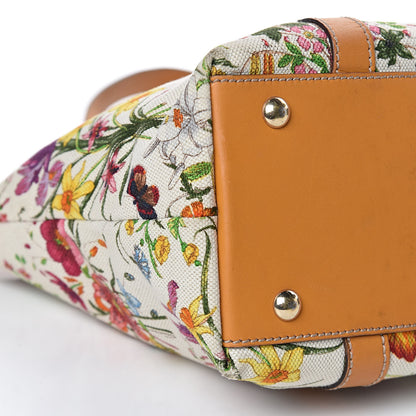 Gucci Canvas Floral Flora Medium Abbey Tote Yellow 5 of 16