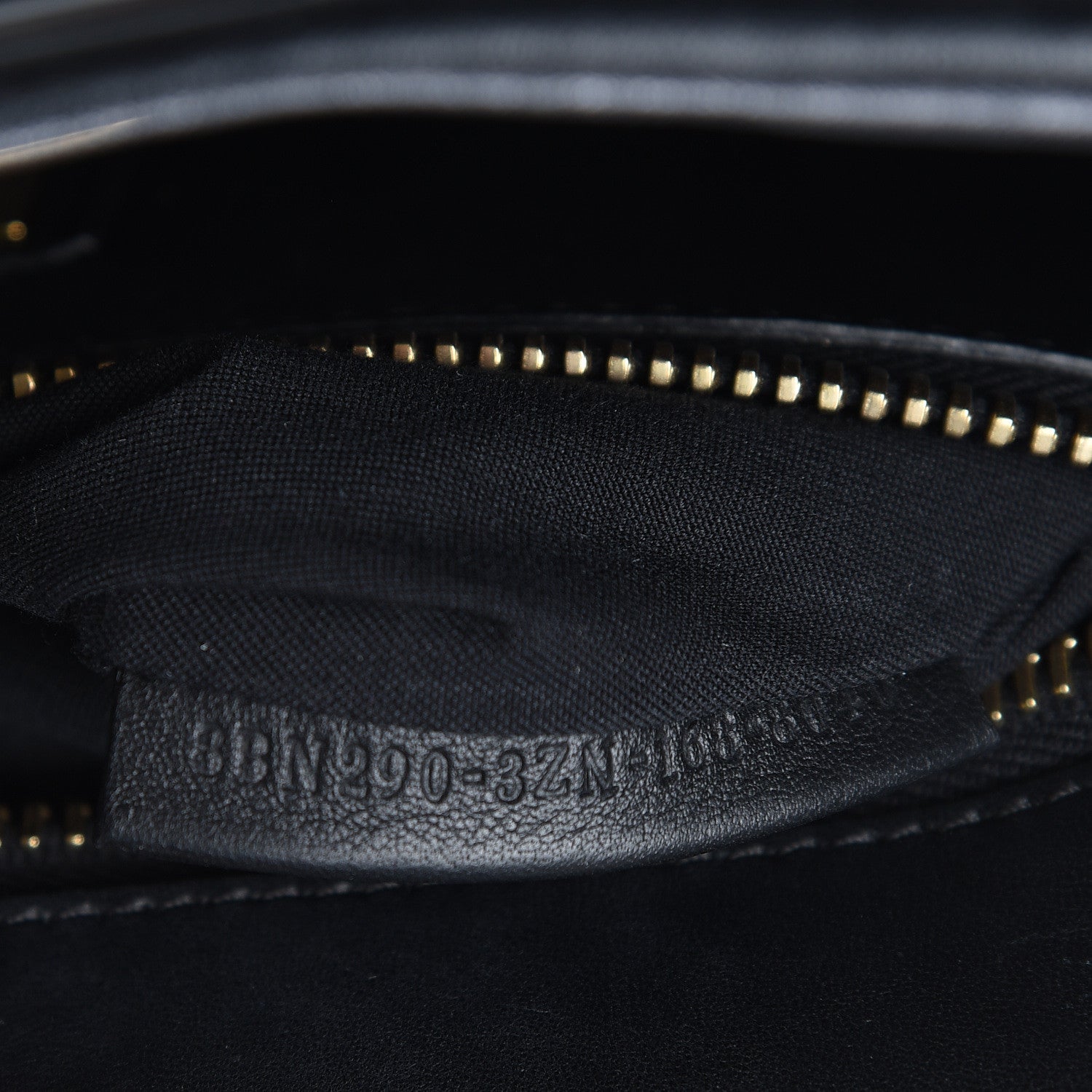 Fendi Vitello Seta Shiny Nappa Medium Peekaboo Iconic Satchel Black 8 of 22