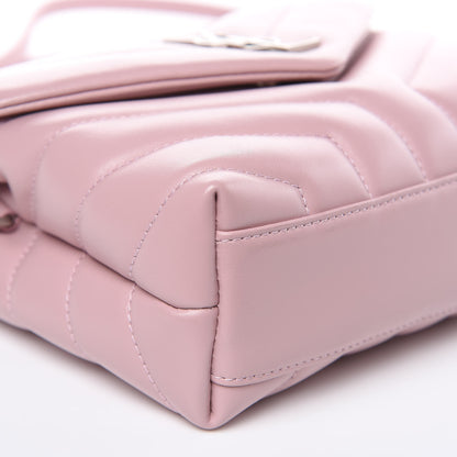 Saint Laurent Calfskin Y Quilted Monogram Toy Loulou Crossbody Bag Tender Pink 8 of 11