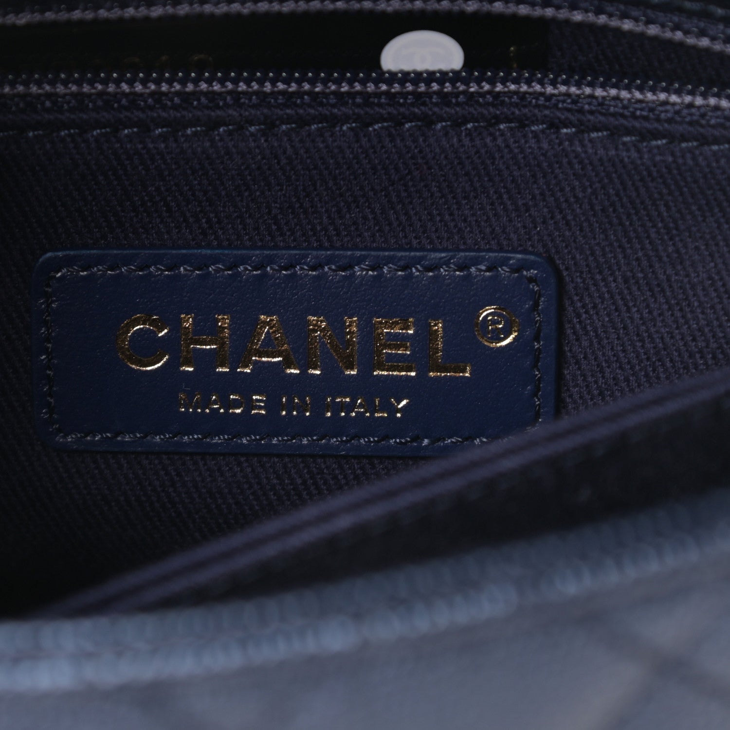 Chanel Iridescent Caviar Quilted Extra Mini Coco Handle Flap Dark Blue 6 of 11