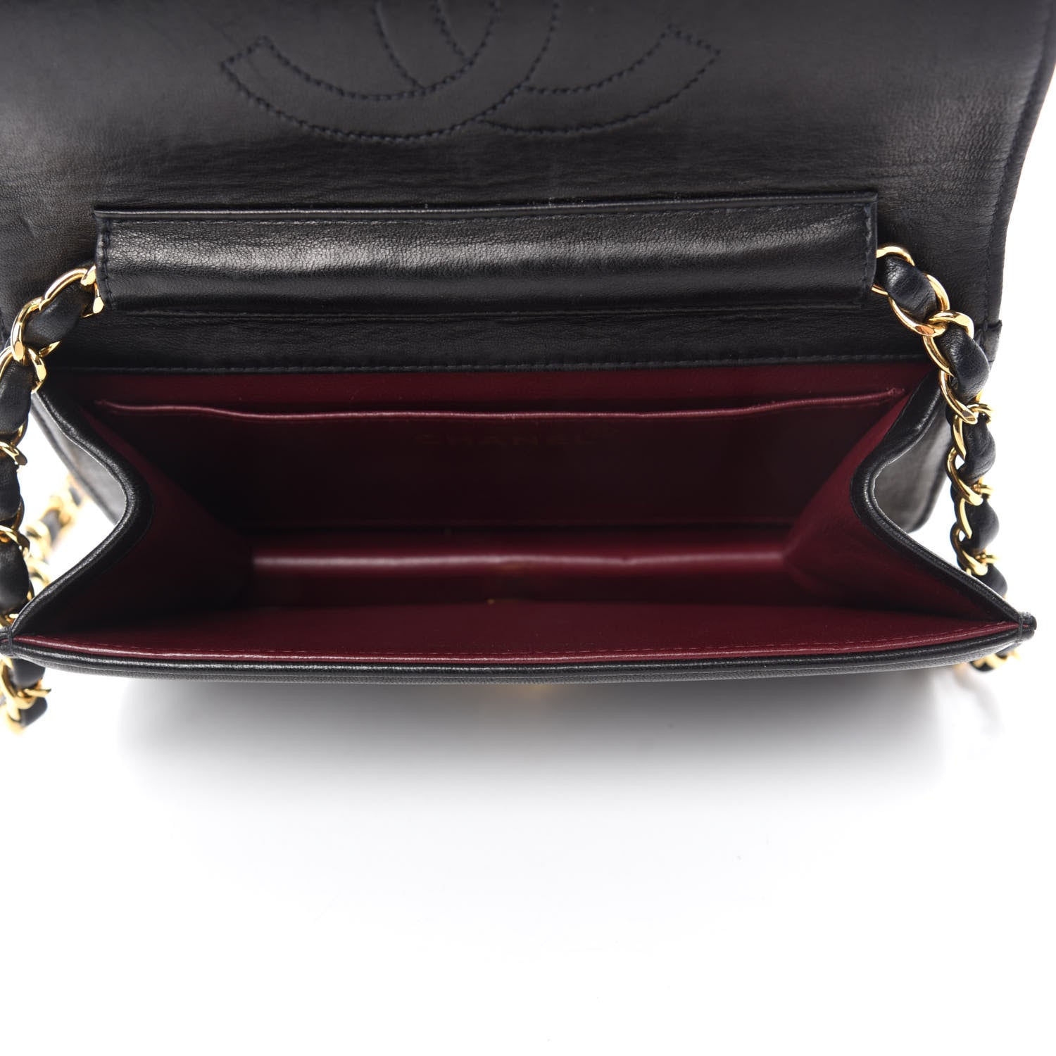 Chanel Lambskin Quilted Mini Flap Black 5 of 13